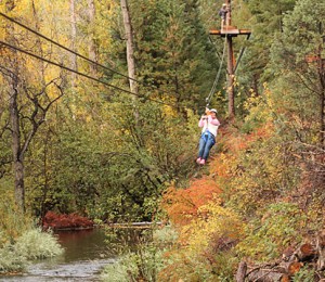 ziplining