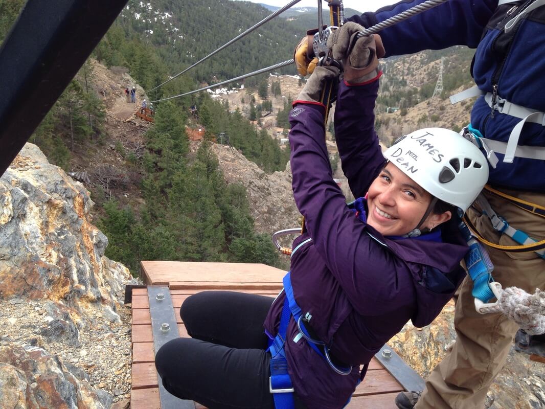 Ziplining in Colorado