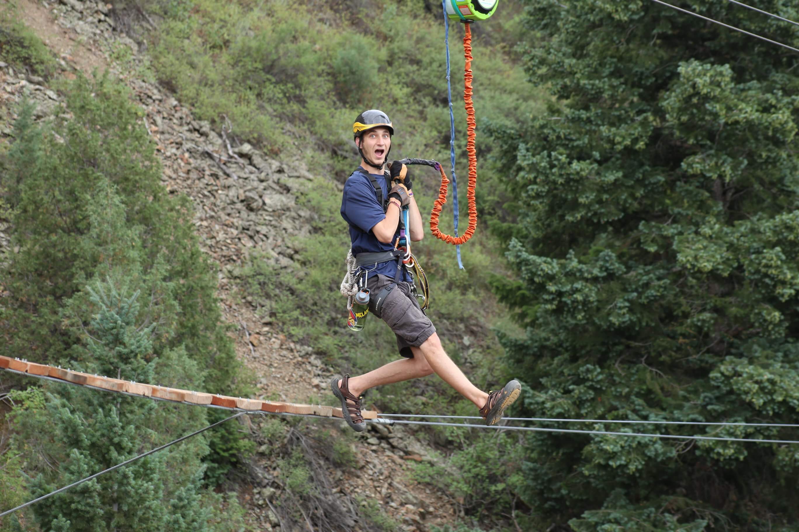 Free Fall in Idaho Springs Colorado Zipline