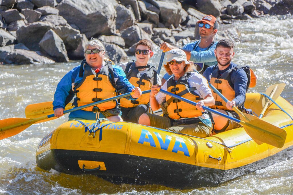 group on a scenic float down the Upper Colorado