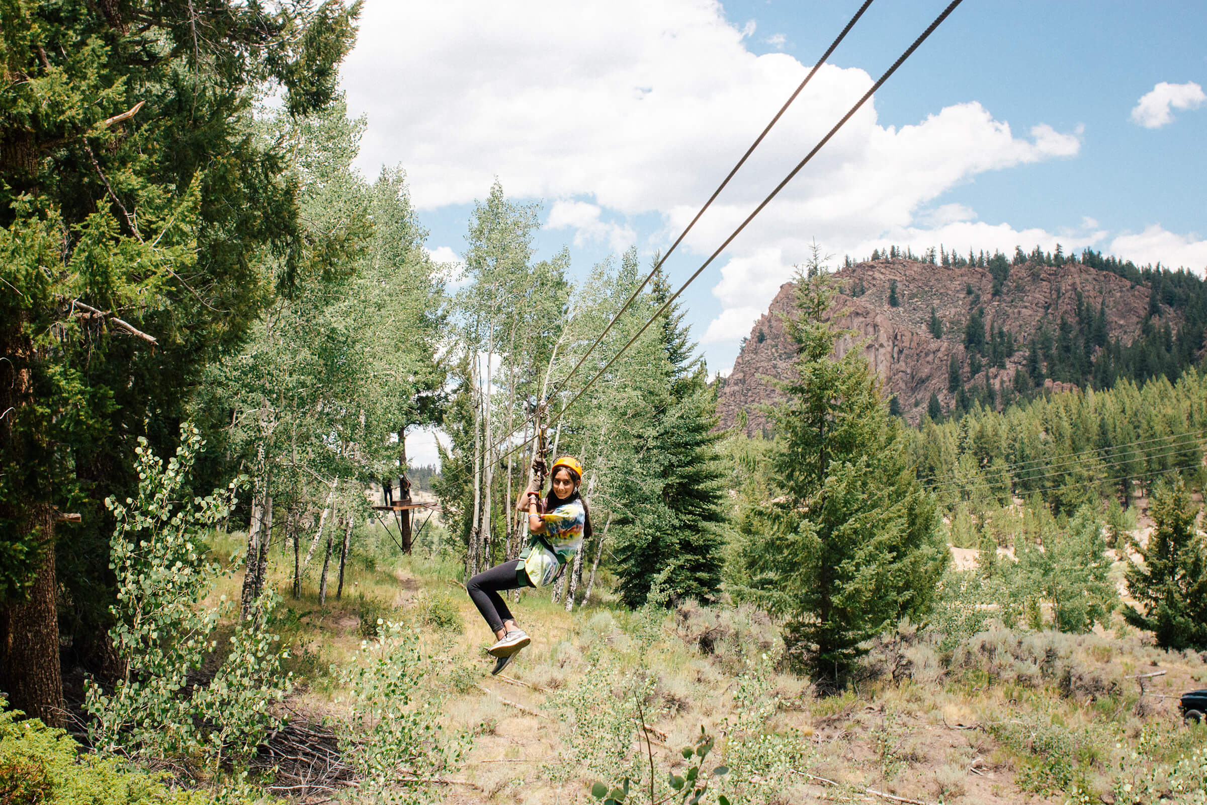Ziplining in Colorado