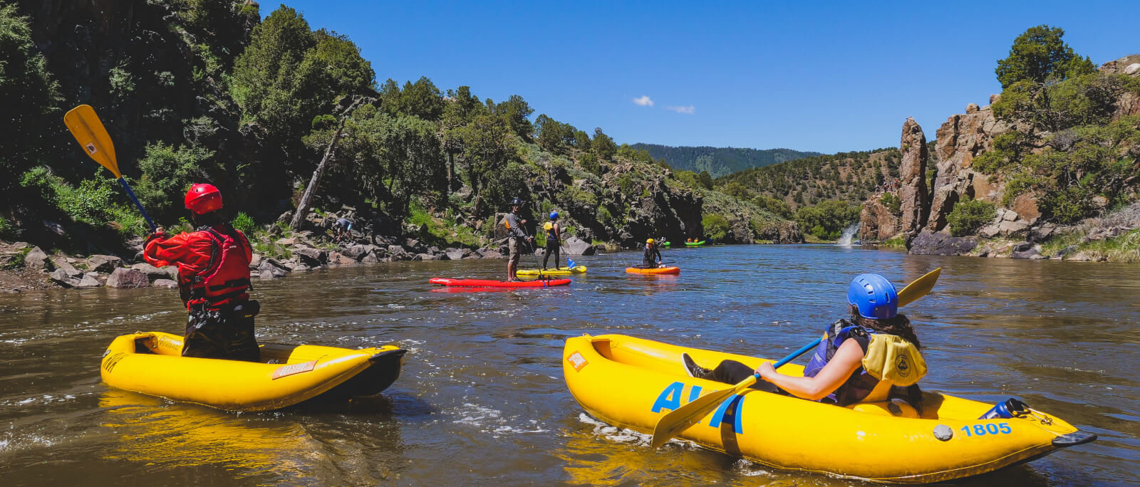 Inflatable Kayaks Half Day