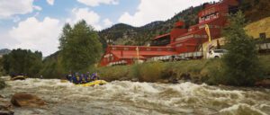 argo mine and tunnel view from raft