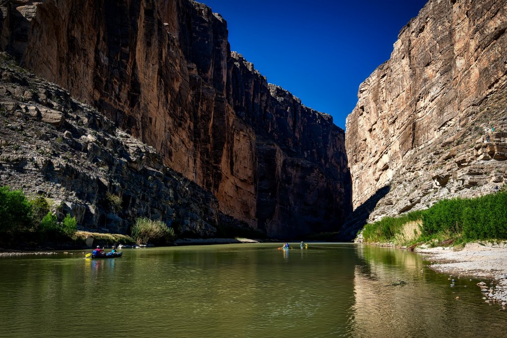 Rafting down the Rio Grande