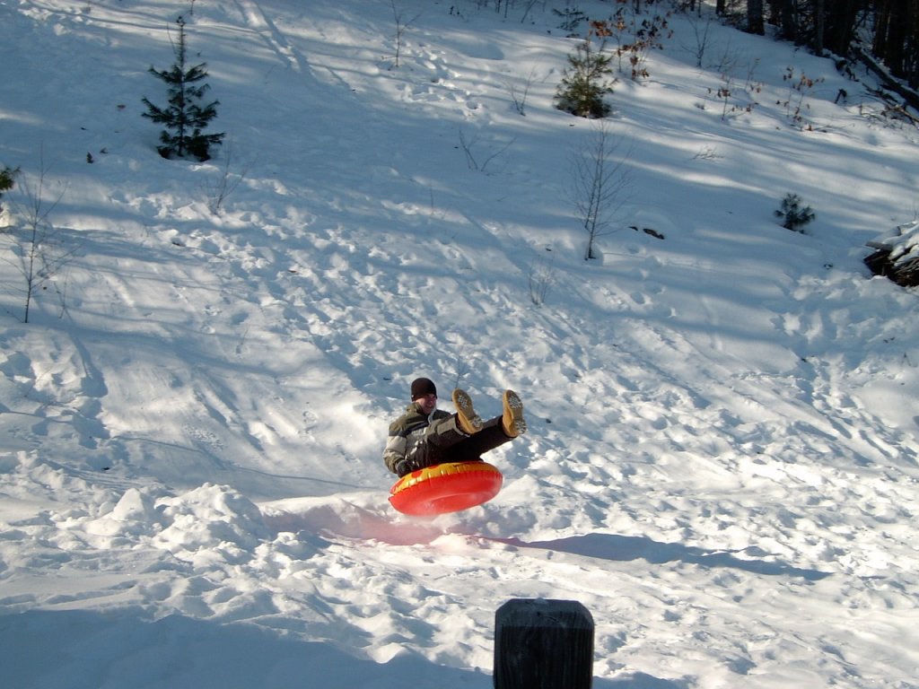 winter adventure snow tubing