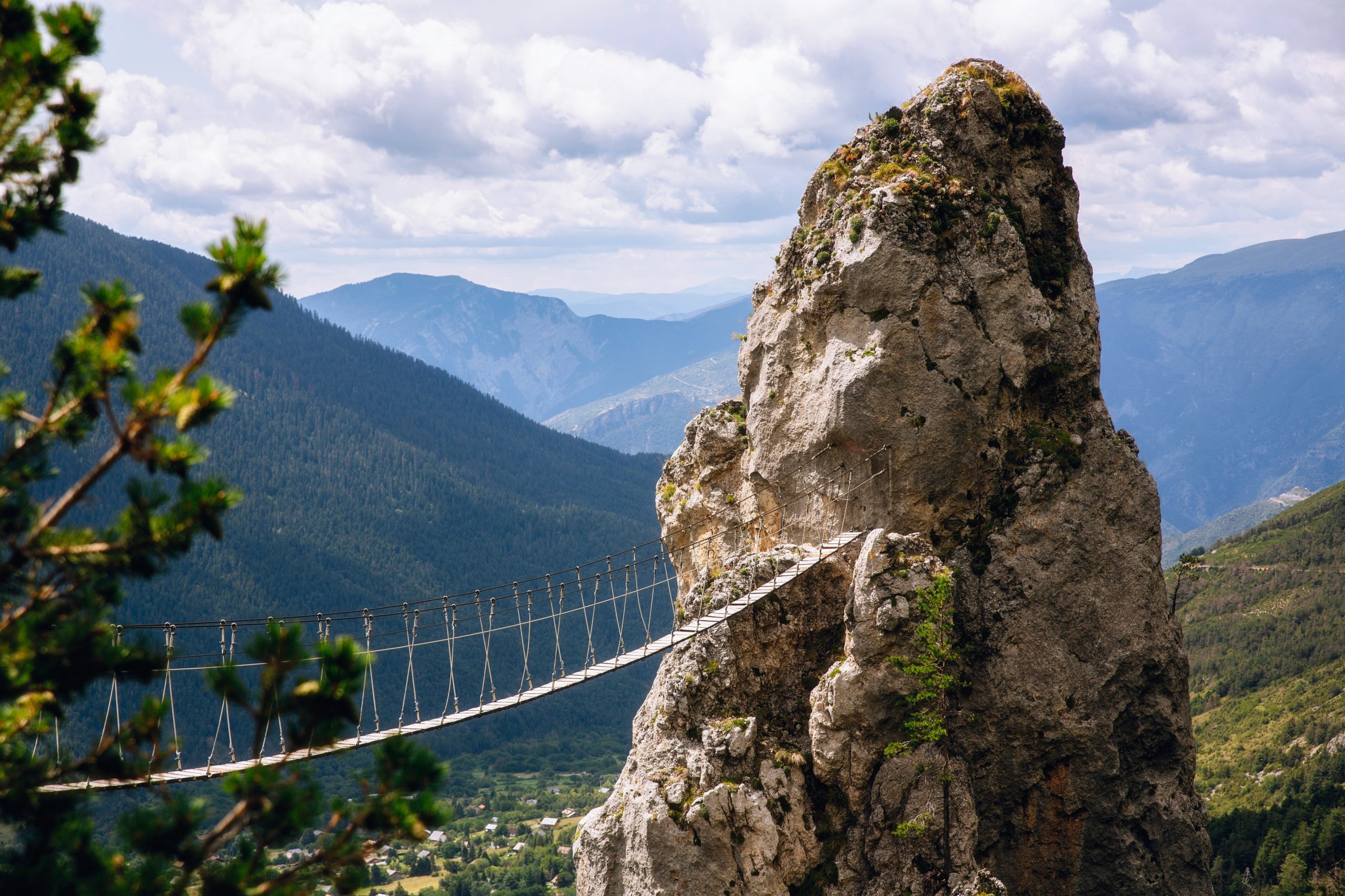 Bridge part of Via Ferrata course