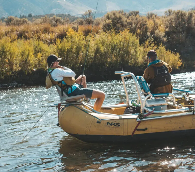 People enjoying fly fishing in Colorado.