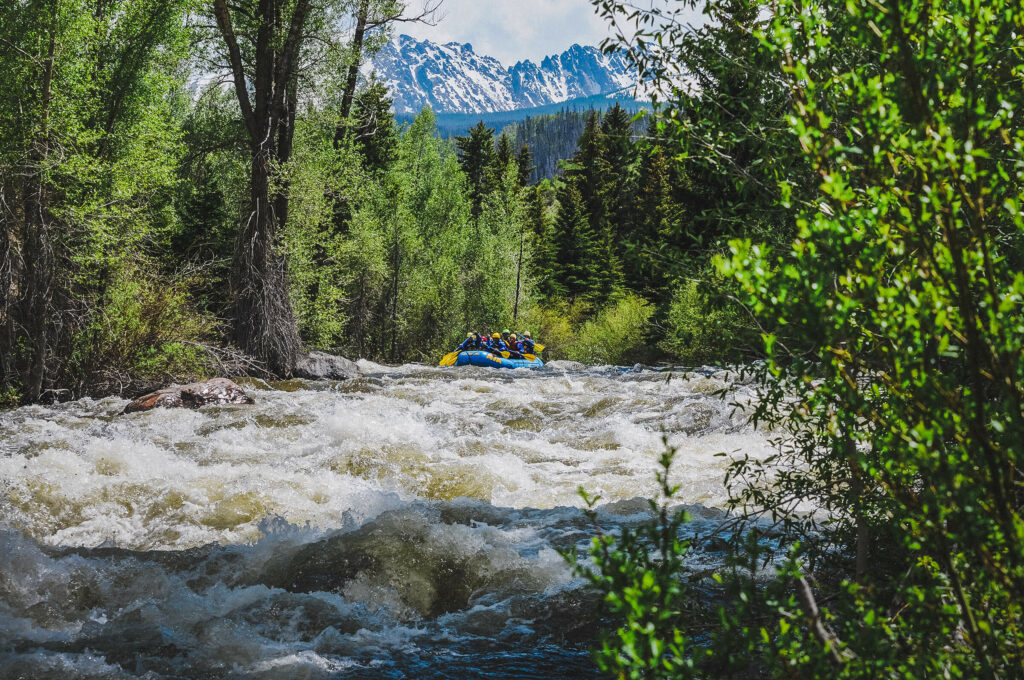 Whitewater Rafting on the Blue River in Colorado.