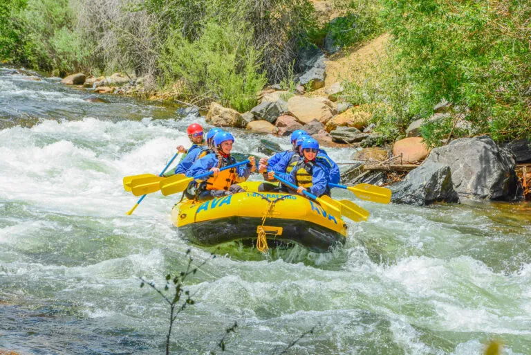 Rafting the Blue River in Colorado.