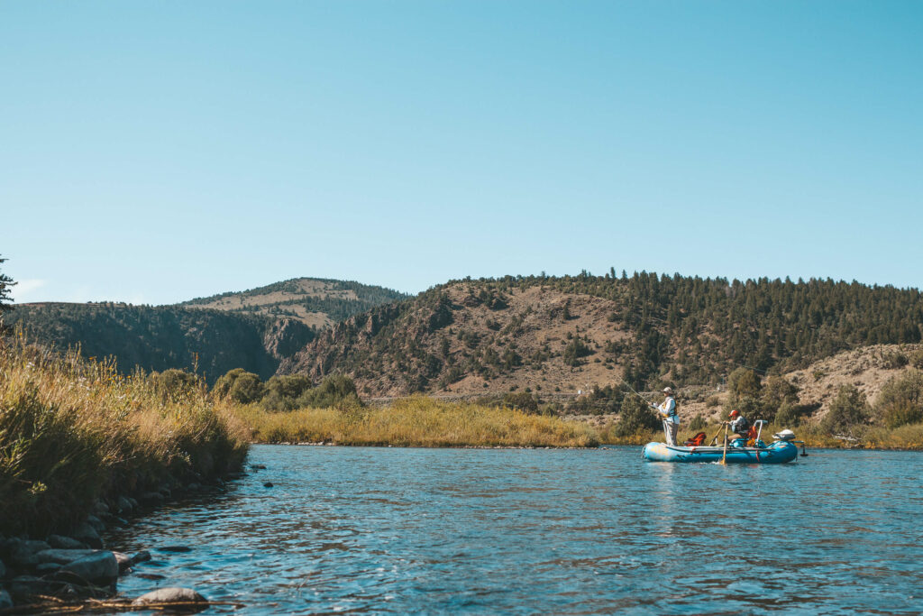 Group float and fishing on the Upper Colorado River