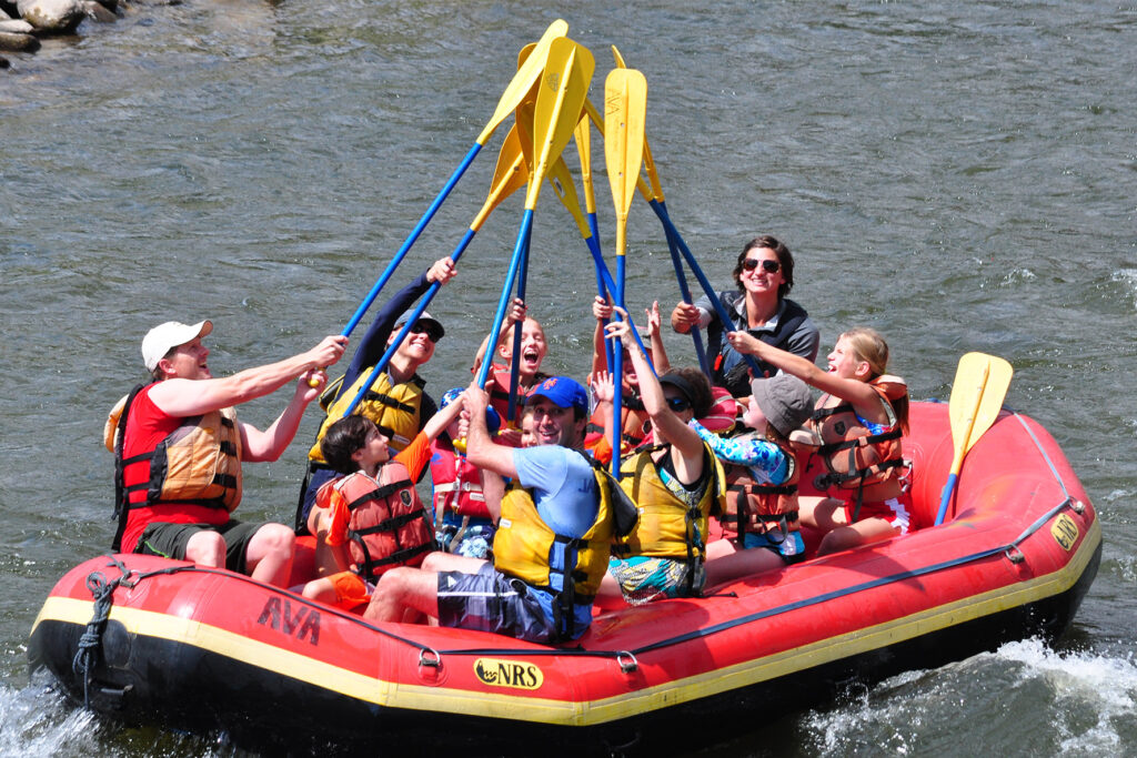 Group on a Colorado whitewater rafting adventure.