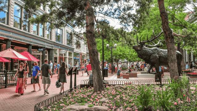 Pearl Street Mall in Boulder, Colorado