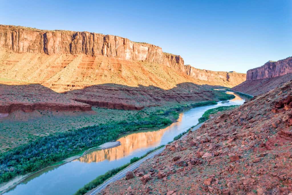 cayon of the colorado river near moab